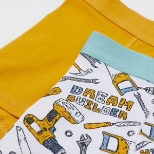 Vente en gros de sous-vêtements pour garçons et enfants, lot de 5 slips à taille élastique en jersey de coton, sous-vêtements - Product Image 2