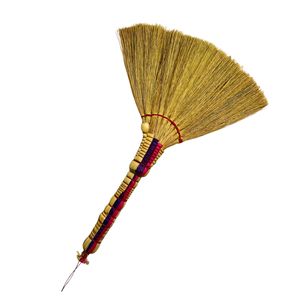 Balai à main SMS Mini en paille Anyam Wlingi, manche tressé, balai de nettoyage de table en paille naturelle, fait main en Indonésie - Product Image 1