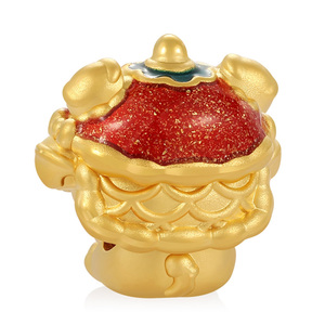 León despertar diseño cultura del zodiaco estilo lindo 24K oro micro-duro oro puro pulsera en forma de Tigre con cuentas joyería de oro de lujo - Product Image 3