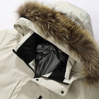 Veste matelassée pour homme sur mesure OEM, avec capuche en fourrure, manteau d'hiver rembourré, parka chaude pour l'extérieur, fabricant