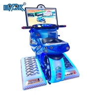 Jeu vidéo d'arcade simulateur de course automobile et moto pour enfants, à monnayeur, manèges pour enfants