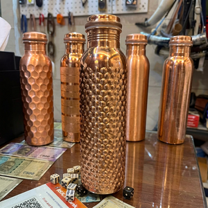 Best Selling Saniya Handicraft Eco-Friendly <b>Copper</b> <b>Bottles</b> Boiling Water Safe Unisex Classic Style Dishwasher Safe Custom Party - Product Image 1