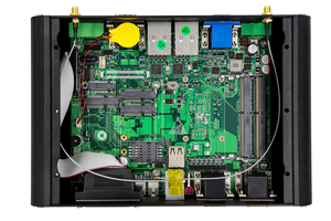 Terminal de servidor de borde industrial resistente I7 1370P Barebone sin ventilador con 2 LAN RS485 GPIO 4G SIM LTE VR AR portátil 1 año de garantía - Product Image 3