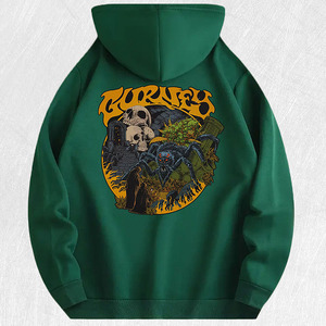 Streetwear personnalisé pour hommes sweat-shirt en éponge française pantalon de survêtement et sweat à capuche ensemble sweat à capuche évasé lourd - Product Image 6