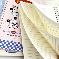 Cahiers à spirales A5 avec couvertures colorées et motifs esthétiques mignons pour les commandes en gros