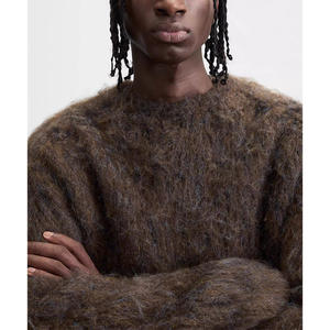 Manteau pull en tricot <span class=keywords><strong>mohair</strong></span> classique grande taille pour hommes tenues chaudes officielles automne hiver pour le printemps - Product Image 2