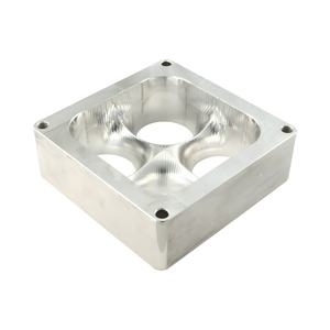 Espaciador de carburador de aluminio T6 negro personalizado OEM CNC para Puerto cuadrado de 4 orificios - Product Image 6