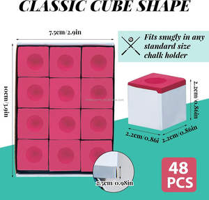 Cubos de <span class=keywords><strong>tiza</strong></span> para piscina, taco de <span class=keywords><strong>billar</strong></span>, palo de <span class=keywords><strong>tiza</strong></span>, accesorios de mesa para clubes, bares, hogar - Product Image 5