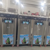 Machine à crème glacée molle professionnelle de Guangzhou ZB-BQL168, conception personnalisée avec logo, MACHINE À CRÈME GLACÉE