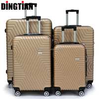 Ensemble de 4 valises rigides en ABS, légères, personnalisables, pour voyage, vente en gros Chine, usine de bagages
