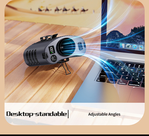 Portable Waist Clip Fan with <strong>Ultra</strong> <strong>High</strong>-<strong>Speed</strong> <strong>Motor</strong>, 5 <strong>Speeds</strong> and 12-60 Hours Runtime - Product Image 5