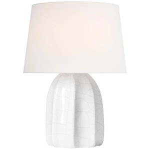 Gray Gradient Ceramic Table Lamp | Rustic Modern Lighting for Hotel Open Area & Dining Room - Product Image 4
