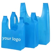 Nouveaux sacs de courses 2026 en tissu non tissé écologique, personnalisables avec logo, pliables, à poignées, pour supermarché, portables et faciles à transporter