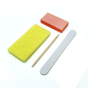 Wholesale Disposable Yellow/Blue 4 in 1 Disposable Nail <b>Kit</b> for <b>Manicure</b> - Product Image 1