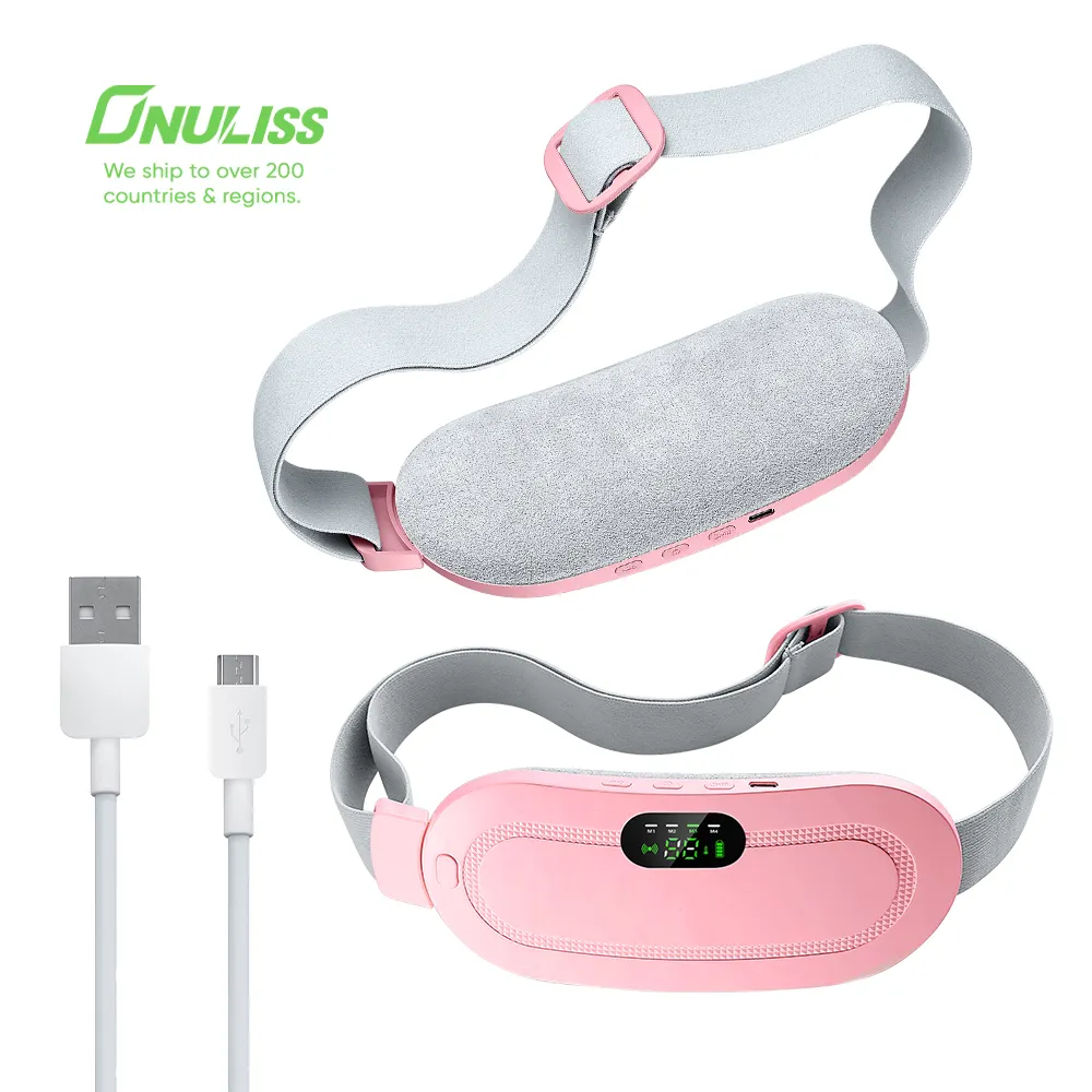 Cuscinetti riscaldanti USB per cintura per crampi mestruali massaggiatore per Pad riscaldante mestruale
