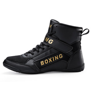 Zapatos de boxeo para hombre y mujer, de malla transpirable, con cordones, para entrenamiento, lucha, gimnasio, deportes - Product Image 4