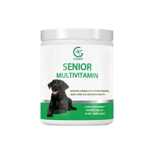 Собачья плюс поливитамины для пожилых собак, рекомендованная ветеринаром Витаминная добавка поддерживает настроение кожи, функции печени