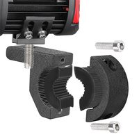 2 Soportes de Montaje para Barra de Luces LED de Coche, para Luces de Trabajo y Conducción, con Inserciones de 1.2/1/0.75 Pulgadas