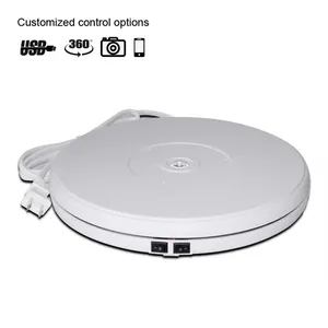 Turntable-BKL 25CM 360 Electric Rotating LED Turntable For Photography Shooting Switch Control 230V