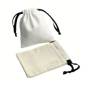 Bolsa Pequeña de Tela de Algodón Puro, Bolsa con Cordón para Velas Aromáticas, Bolsa de Almacenamiento de Joyas, Bolsa de Regalo de Algodón, Bolsa con Cordón de Lona - Product Image 4
