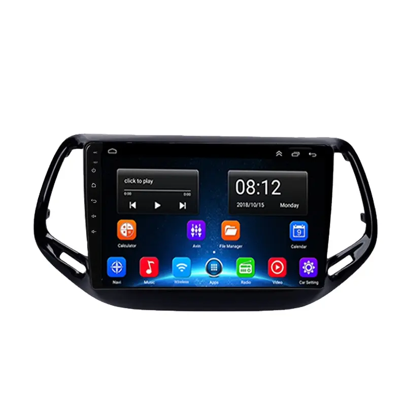 GRANDnavi Cho JEEP COMPASS 2017 Radio Xe Hơi Hai Din Android 10 Inch Âm Thanh Nổi Xe Hơi Bán Sỉ