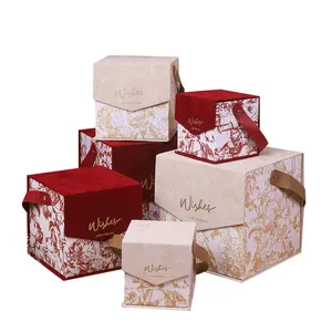 Omt Bruidsmeisje Voorstel Bruiloft Gunst Gift Set Chinese Bonbondoos Verpakking Emballage Mariage Papier Gunst Box Met Uw Zegen