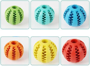 Elasticità interattiva cucciolo di masticazione giocattolo di pulizia dei denti di gomma palla di cibo giocattolo palla di cane giocattoli per cani di piccola taglia accessori per animali - Product Image 4