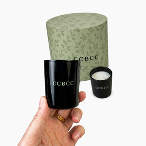 Black Ceramic Jar Scented Candle Green Leaf Pattern Cylinder <b>Gift</b> <b>Box</b> Soy Wax Home Aromatherapy Candle - Product Image 2