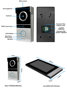 Kostenloser Versand nach Guangzhou <span class=keywords><strong>Intercom</strong></span> Rfid Video Tür Telefon AHD Kamera Türklingel <span class=keywords><strong>Intercom</strong></span> mit 2.0M Kamera und Monitor - Product Image 6