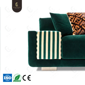 Tùy chỉnh hiện đại Modular <span class=keywords><strong>sofa</strong></span> Elegante hình chữ nhật couch ánh sáng sang trọng cao cấp quá khổ 2 CHỖ NGỒI vải cắt <span class=keywords><strong>sofa</strong></span> bộ - Product Image 4