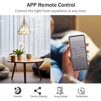 Interrupteur intelligent tactile WiFi Bingoelec Tuya Smart Life APP, télécommande, norme américaine, 3 gangues
