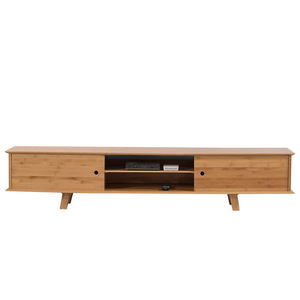 Meuble TV nordique en bois massif, meuble de rangement pour télévision, ensemble de meubles de salon, design moderne et simple - Product Image 5