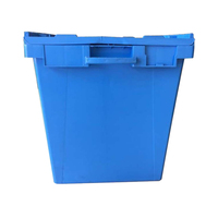 Boîtes de déménagement robustes et grandes, empilables, conteneurs en plastique durables, caisses de rangement en plastique