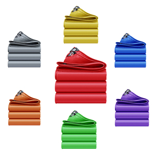 Bâches renforcées industrielles et extérieures en tricot enduit PVC, multicolores, imperméables, très résistantes, 550 GSM, pour tentes et camions - Product Image 6
