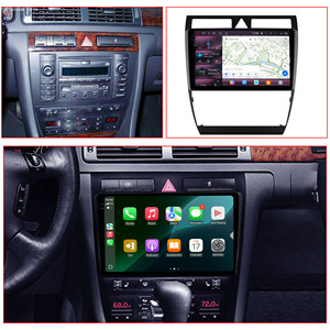 Radio de coche HI-FI Audio para <span class=keywords><strong>Audi</strong></span> A6 <span class=keywords><strong>R6</strong></span> RS6 1997 - 2006 REPRODUCTOR DE DVD de 9,5 pulgadas pantalla Android Video 2 Din 2K pantalla CarPlay DSP - Product Image 2