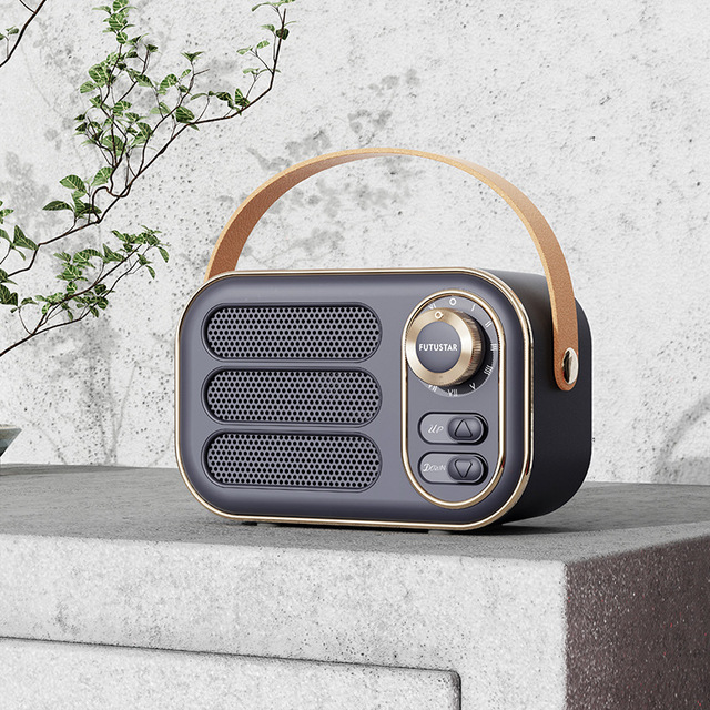Wireless Retro Radio Portable Classic Design Blue Tooth 3D Stereo Hi-Fi TWS Outdoor Mini Speaker Subwoofer Hands Free