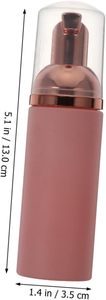 40ml 50ml 4oz 150ml Mini Empty Recycled PET Foam Pump Lash Shampoo & Eyelash Cleanser Bottle Custom Color Frosted - Product Image 4