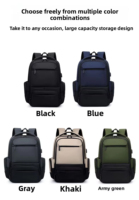 Mochila Multifuncional de Nailon Impermeable con Múltiples Compartimentos y Puerto USB para Computadora Portátil, Unisex, para Uso Diario en Oficina y Actividades al Aire Libre