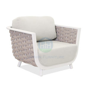 في الهواء الطلق فندق طقم حبل حديقة محادثة الأريكة مع وسادة للماء أثاث الفناء الجديد - Product Image 3