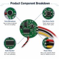 Module de commande vocale pour combinaison de moto 12V, contrôleur PCBA intelligent hors ligne, fabricant OEM/ODM