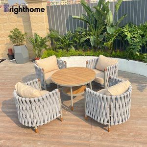 Custom Table Aluminum Patio Garden Terrace <b>Rattan</b> Waterproof Outdoor Furniture Set - Product Image 3