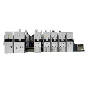 High Quality Top Speed 1224 Fully Automatic Leading-Edge Feeding Flexo Four Colors Printing Slotting Die Cutting Machine