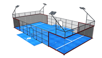 Tout premier court de tennis de padel avec des contrats à terme haut de gamme à vendre nouveau terrain de tennis de padel