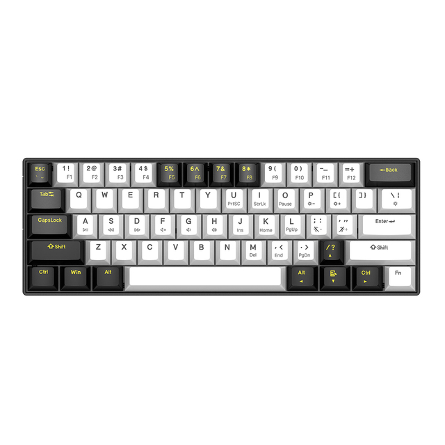 Azerty 61 Key Computer Mechanical Keyboard Ergonomic 60% Portable Gamer Red Blue Brown Switch Keyboard Cheap Gaming Keyboard