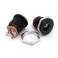 Ổ Cắm Điện Một Chiều DC 12V 5.5X2.1Mm DC022 Đầu Nối Gắn Bảng Điều Khiển Vít Đầu Cái