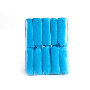 Penutup sepatu tahan debu penutup <span class=keywords><strong>Boot</strong></span> tahan air penutup sepatu PE sekali pakai plastik poli biru - Product Image 5