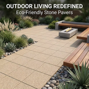 Dalles de pavé en quartz robustes de 20 mm d'épaisseur, résistantes à la circulation, pour la construction de passerelles de parcs publics - Product Image 2