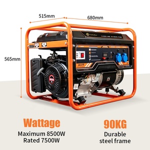 Generador Portátil de Gasolina Convencional con Motor NHD192F de 7.5kw 8.5kw, Generador Portátil de Gasolina con AVR - Product Image 2