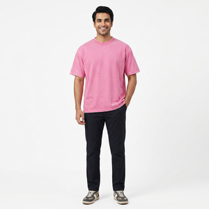 Camiseta de Hombre con Lavado Ácido, Estilo Vintage, Tallas Grandes, Personalizada, 200, 280, 290, 300 Gsm - Product Image 1
