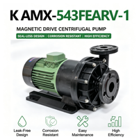 K AMX-543FEARV-1 3 HP 220/380V 三相工业输水泵 500 L/min 耐化学腐蚀磁力泵 硫酸泵